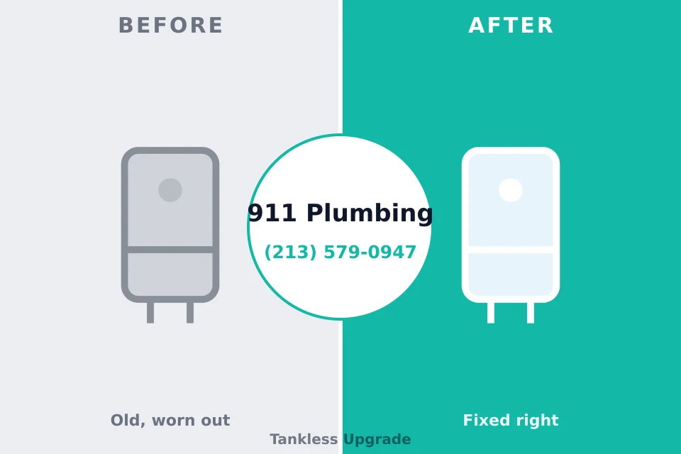 Before and after: plumbing company Eagle Butte, SD
